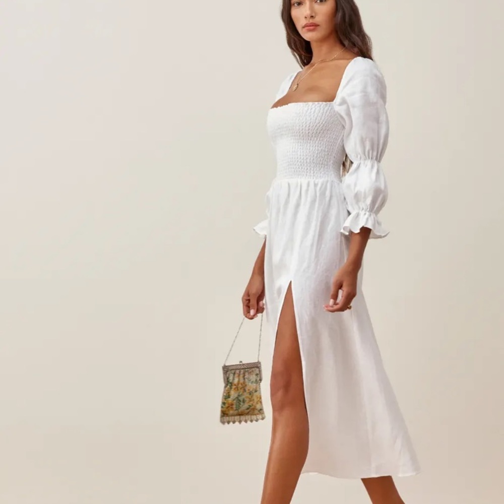 Reformation Hyland Linen Dress